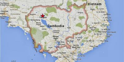 Χάρτης της siem reap Καμπότζη